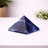 White Whale Pyramid Metaphysical Natural Gemstone Figurine