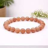 White Whale Natural Original Gemstone Round Beads Stretch Bracelet Healing Reiki 8mm