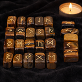 White Whale Rune Stones Tumbled Engraved Lettering Crystal Set Healing Chakra Reiki