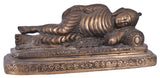 White Whale Big Brass Reclining Buddha Statue in Resting Pose Reclining/Sleeping/Resting Buddha Peace Décor
