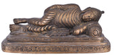 White Whale Big Brass Reclining Buddha Statue in Resting Pose Reclining/Sleeping/Resting Buddha Peace Décor