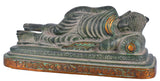 White Whale Big Brass Reclining Buddha Statue in Resting Pose Reclining/Sleeping/Resting Buddha Peace Décor