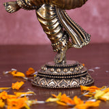 White Whale Superfine Lord Standing Ganesha Brass Statue Hindu Religious Dancing Lord Ganesha  Sculpture Figurine Ideal for Gift & Home Decor