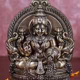 White Whale Superfine Brass Lakshmi Idol Hindu Laxmi Goddess Statue Home Office Showpiece Decor