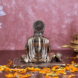 White Whale Suprefine Brass Hanuman Statue Strength Monkey Lord Bajrang Bali Idol Sitting Position Brass Sculpture Diwali Decor Gifts