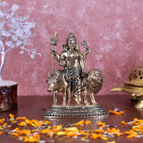 White Whale Superfine Brass Saumyatva Ardhanarishvara (Lord Shiva & Goddess Parvati United a Body) - Made in Thanjavur, South India