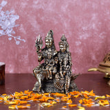 White Whale Superfine Brass Hindu God Shiv Parivar Bhagwan Shiv Parivar Idol Statue Murti