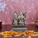 White Whale Superfine Brass Hindu God Shiv Parivar Bhagwan Shiv Parivar Idol Statue Murti