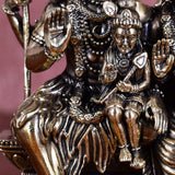 White Whale Superfine Brass Hindu God Shiv Parivar Bhagwan Shiv Parivar Idol Statue Murti