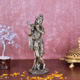 White Whale Superfine Brass Hindu God Lord Krishna Bhagwan Lord Krishna Idol Statue Murti