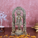 White Whale Superfine Brass Lord Ram Brass Statue Rama Idol for Temple Mandir Sculpture Office and Home Décor