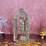 White Whale Superfine Brass Lord Ram Brass Statue Rama Idol for Temple Mandir Sculpture Office and Home Décor