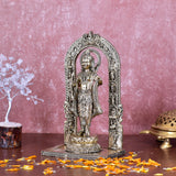 White Whale Superfine Brass Lord Ram Brass Statue Rama Idol for Temple Mandir Sculpture Office and Home Décor