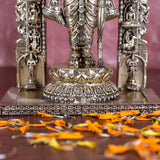 White Whale Superfine Brass Lord Ram Brass Statue Rama Idol for Temple Mandir Sculpture Office and Home Décor
