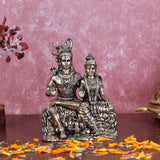 White Whale Superfine Shiva Parvati Idol Shiv Parivar Brass Murti Statue Sculpture