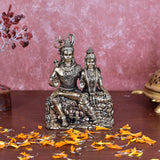 White Whale Superfine Shiva Parvati Idol Shiv Parivar Brass Murti Statue Sculpture