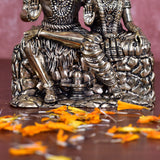 White Whale Superfine Shiva Parvati Idol Shiv Parivar Brass Murti Statue Sculpture