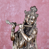 White Whale Superfine Brass Hindu God Lord Krishna Bhagwan Lord Krishna Idol Statue Murti