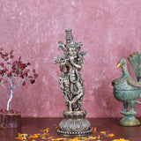 White Whale Superfine Brass Hindu God Lord Krishna Bhagwan Lord Krishna Idol Statue Murti