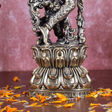 White Whale Superfine Brass Hindu God Lord Krishna Bhagwan Lord Krishna Idol Statue Murti