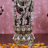 White Whale Superfine Brass Hindu God Lord Krishna Bhagwan Lord Krishna Idol Statue Murti