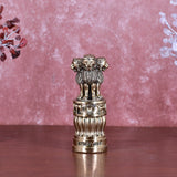 White Whale Superfine Ashoka Stambh Ashoka Pillar Idol Ashoka Pillar Statue Showpiece for Car Dashboard Home Decor Advocate Table Showpiece Corporate Gifting