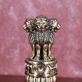 White Whale Superfine Ashoka Stambh Ashoka Pillar Idol Ashoka Pillar Statue Showpiece for Car Dashboard Home Decor Advocate Table Showpiece Corporate Gifting