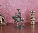 White Whale Superfine Chhatrapati Shivaji Maharaj Idol Brass Shivaji Maharaj Figurine Maratha Warrior King Statue Shivaji Maharaj Statue with Horse for Decor