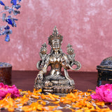 White Whale Superfine Tara Buddha Idol Tibetan Buddhism Yin Kwan Goddess Buddhist StatueTara Mata Brass Sculpture