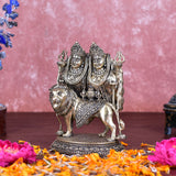 White Whale Superfine Chamunda MATA Brass Statue Religious Strength Sculpture Idol