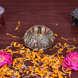 White Whale Superfine Brass  Lord Tirupati Balaji Lord Venkateshwara Feet with sangu chakara Namam  Feet Charan Paduka 