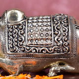 White Whale Superfine Little Brass Shiva Nandi Statue | Murti for Home Decoration | Office Décor