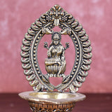 White Whale Superfine Brass Oil Lamp Deeplaxmi Dia | Lakshmi Laxmi Diya for Puja