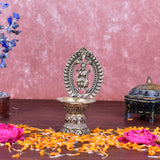 White Whale Superfine Brass Oil Lamp Deeplaxmi Dia | Lakshmi Laxmi Diya for Puja