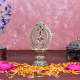 White Whale Superfine Brass Oil Lamp Deeplaxmi Dia | Lakshmi Laxmi Diya for Puja