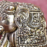 White Whale Superfine Handmade Ethnic Indian Brass Elephant Decor Showpiece,  Home Decor Statue,  Indian Decorations,  Indian Houseware:  Brass Figurine