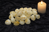 White Whale Rune Stones Tumbled Engraved Lettering Crystal Set Healing Chakra Reiki