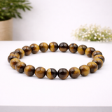 White Whale Natural Original Gemstone Round Beads Stretch Bracelet Healing Reiki 8mm