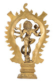 White Whale Natraj Brass Statue;Nataraja - King of Dancers Hindu God Shiva for Home Temple Mandir feng Shui Home Decorative Showpiece
