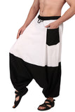 Whitewhale Men Women Cotton Summer Loose Baggy Hippie Boho Gypsy Harem Pants