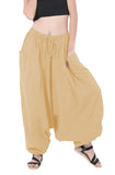 Whitewhale Men Women Cotton Baggy Hippie Boho Gypsy Aladdin Yoga Harem Pants