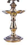 White Whale Brass Peacock Diya Statue Figurine Sculpture for Home Office Decor