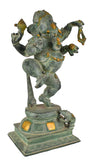 White Whale Lord Ganesh Murti Ganesha Idol Ganpati Brass Vinayaka Statue for Home Decoration | Hindu God Ganesh Bhagwan Blessing Ganpati Bappa Statue | Ganesha Statue Standing Idol Sculpture