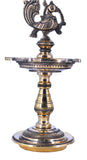 White Whale Brass Peacock Diya Statue Figurine Sculpture for Home Office Decor
