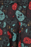 Whitewhale Mens Cotton Skull Printed Harem Pants Pockets Yoga Trousers Hippie