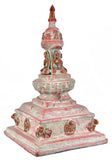 White Whale Brass Buddha Temple Pooja Mandir for Living Room Pooja Decoration Religious Home Decor
