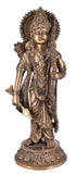White Whale Brass Lord Ram Brass Statue Rama Idol for Temple Mandir Sculpture Office And Home Decor