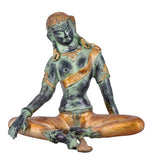 White Whale Brass Sitting Lord Indra Dev Brass Idol Statue Office And Home Decor