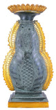 White Whale Brass Buddha Statue Blessing Murti for Home Decor Entrance Office Table Living Room Meditation Luck Gift Feng Shui