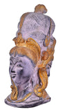 White Whale Brass Antique Goddess Naag Devi Head Idol Figurine Home Decorative Showpiece Home Decor